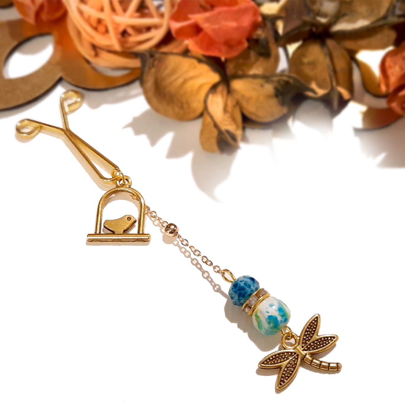 Price and Buy Hijab U Clips for Muslim Woman with Long Dragonfly Pendant - Image 3