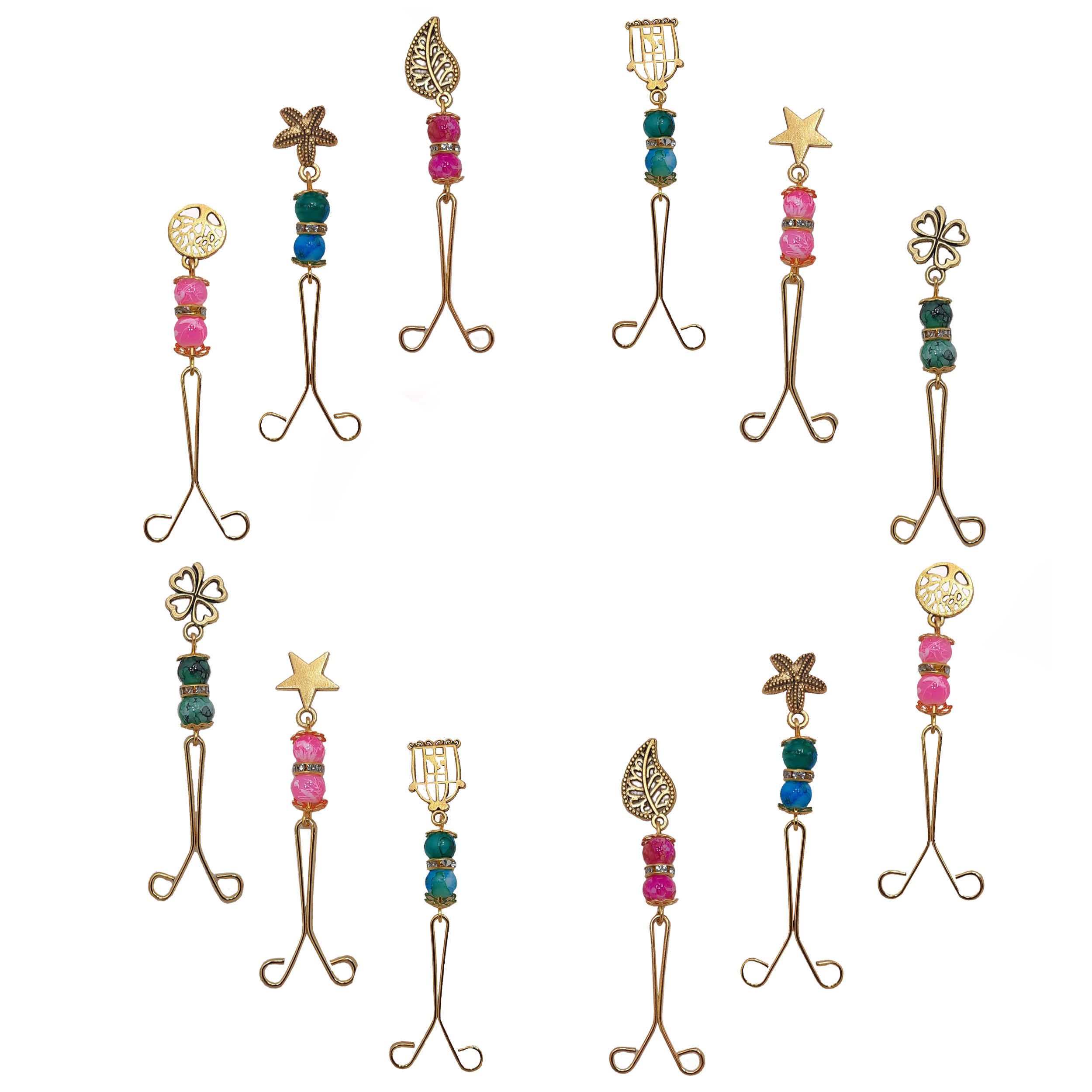 Price and Buy Hijab U Clips for Muslim Women Headscarf with Pendant (12 pcs)