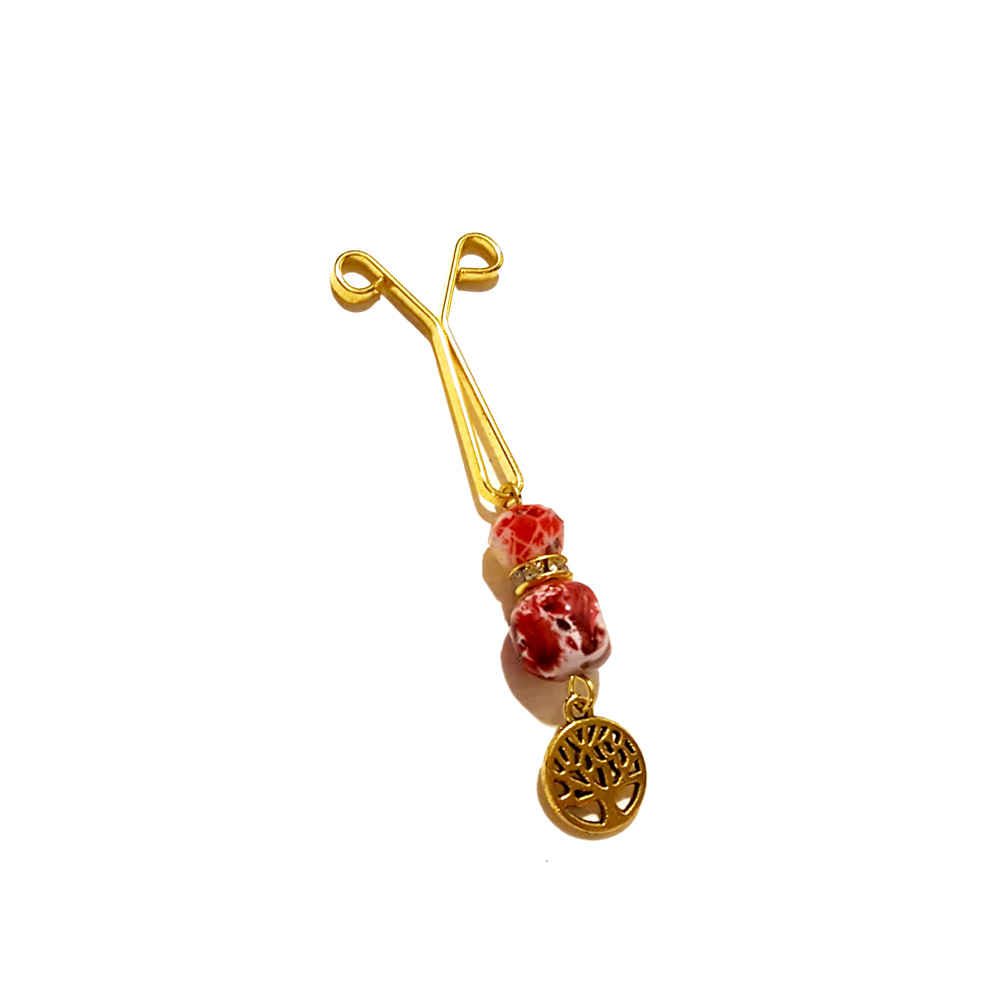Price and Buy Hijab U Clips Set for Muslim Women Colorful Beaded Design (4 pcs) - Image 5