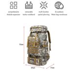 Price and Buy Hiking Backpack – Lightweight, Water-Resistant Camouflage Design 80 Liter Capacity - Image 6