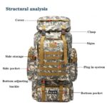 Price and Buy Hiking Backpack – Lightweight, Water-Resistant Camouflage Design 80 Liter Capacity - Image 8