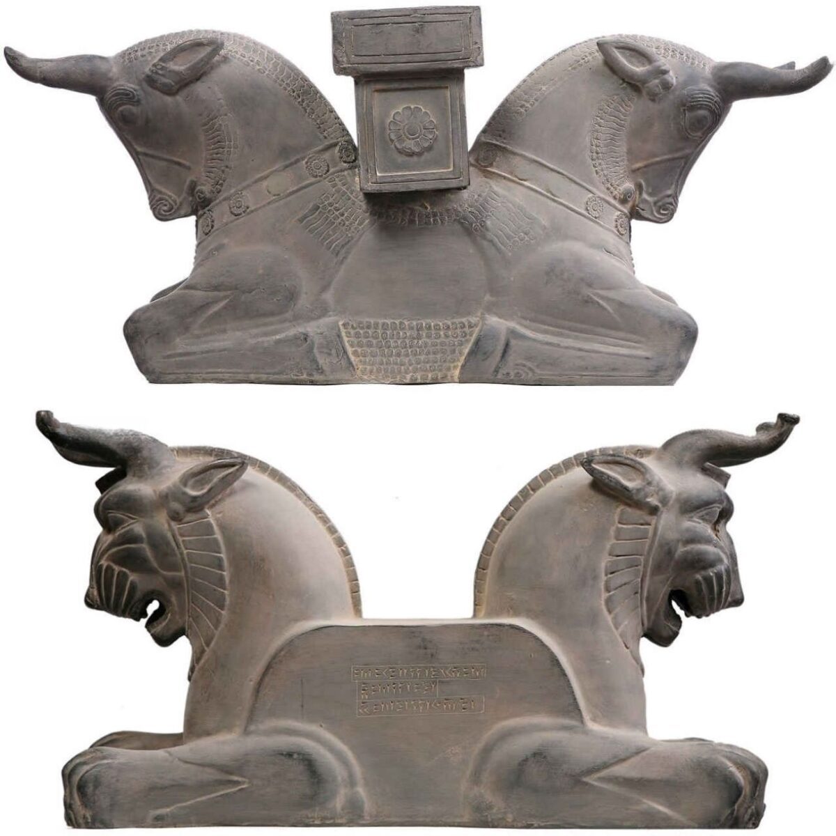 Price and Buy Historical Persepolis Column Heads: Lion, Eagle & Cow Figurine