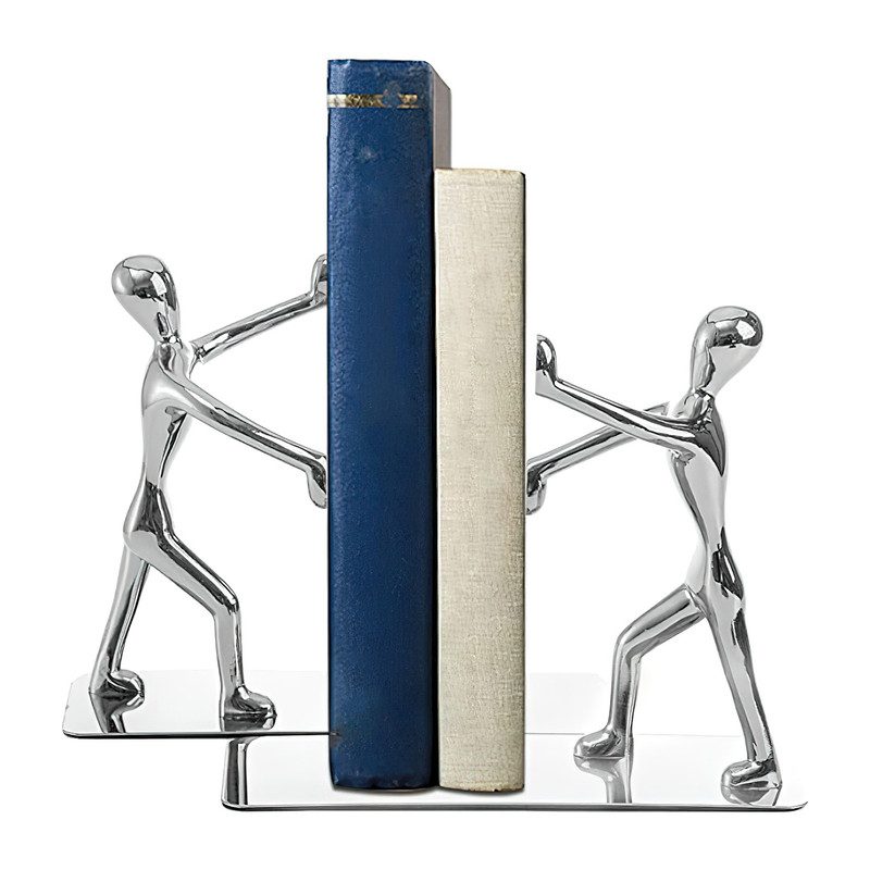 Price and Buy Human Figure Metal Sculpture Bookend – Suitable for Contemporary Interiors - Image 4