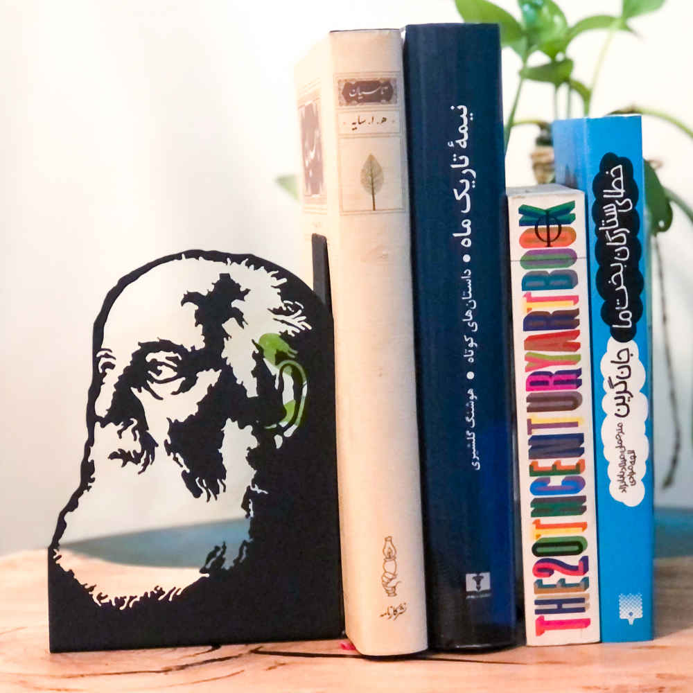 Price and Buy Hushang Ebtehaj Portrait Persian Metal Art Bookend – Suitable for Persian Literature Fans - Image 3
