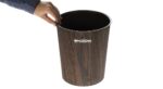 Price and Buy Indoor Plastic Wastebasket, 11L –Wood Grain Pattern for Stylish Spaces - Image 4