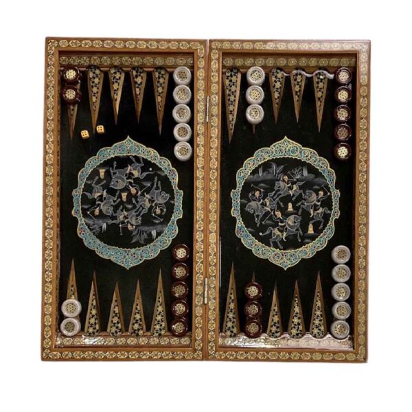 Price and Buy Inlaid Marquetry Backgammon Board Chovgan Design with Khatam-kari Detailing_68feaca60ba67.jpeg Price and Buy Inlaid Marquetry Backgammon Board Chovgan Design with Khatam-kari Detailing