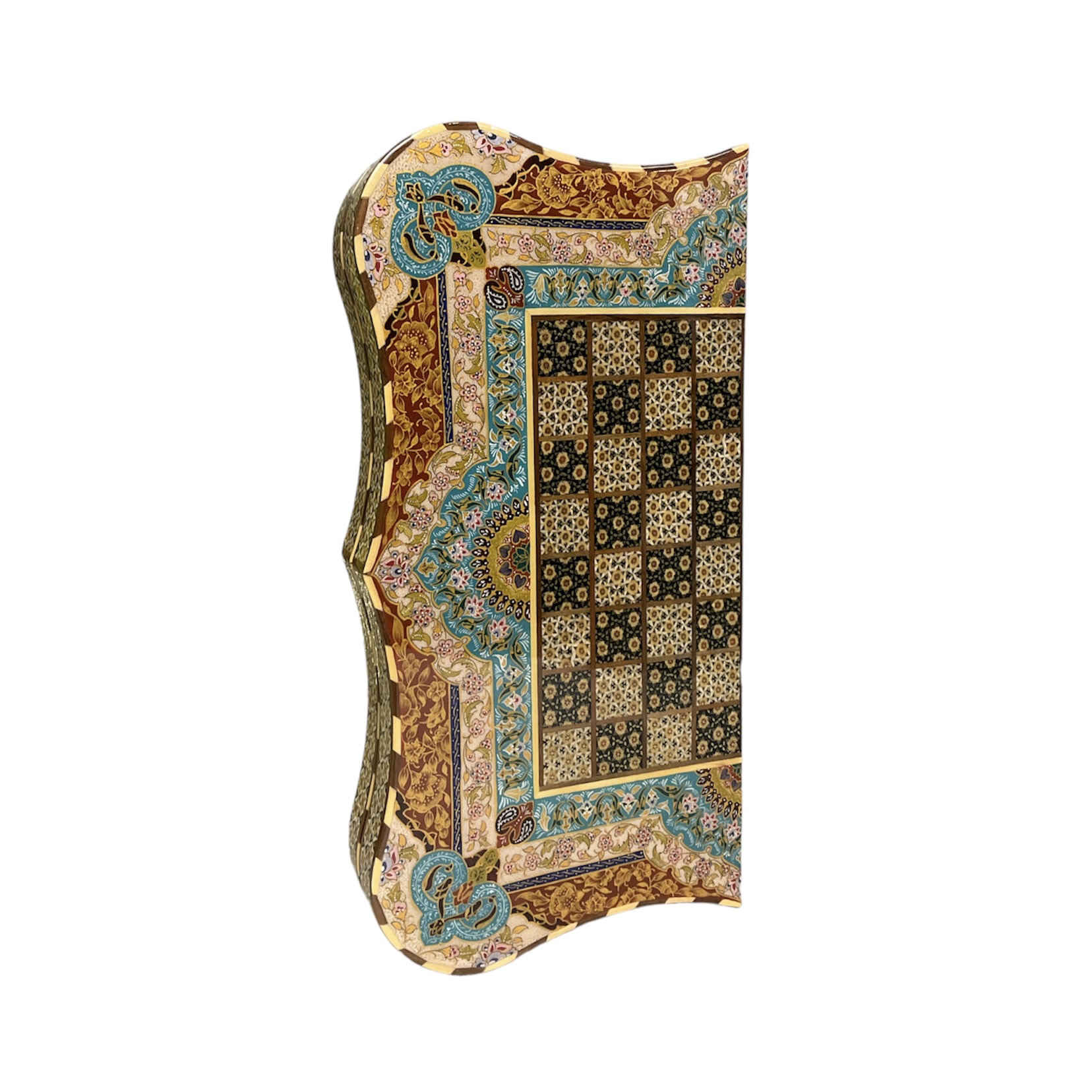 Price and Buy Inlaid Marquetry Backgammon Board Masterful Craftsmanship with Persian Khatam-kari - Image 3