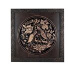 Price and Buy Intricate Bird & Flowers Design in Stunning Engraved Brass Wall Frame