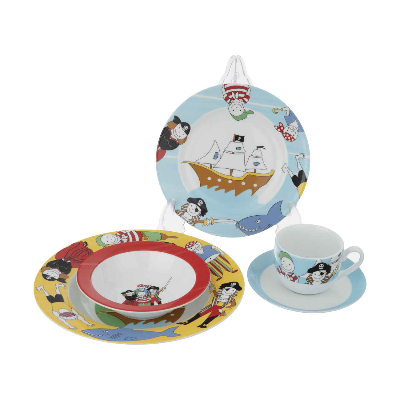 Price and Buy Iranian Ceramic Meal Set by Zariniran 5-Piece Child’s – Pirate Design