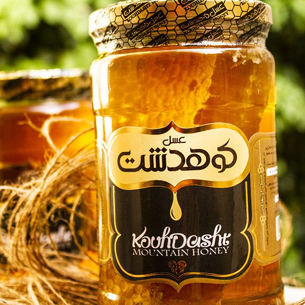 Price and Buy Iranian Honey with Honeycomb – From the Kuhdasht Mountains (850g) - Image 3