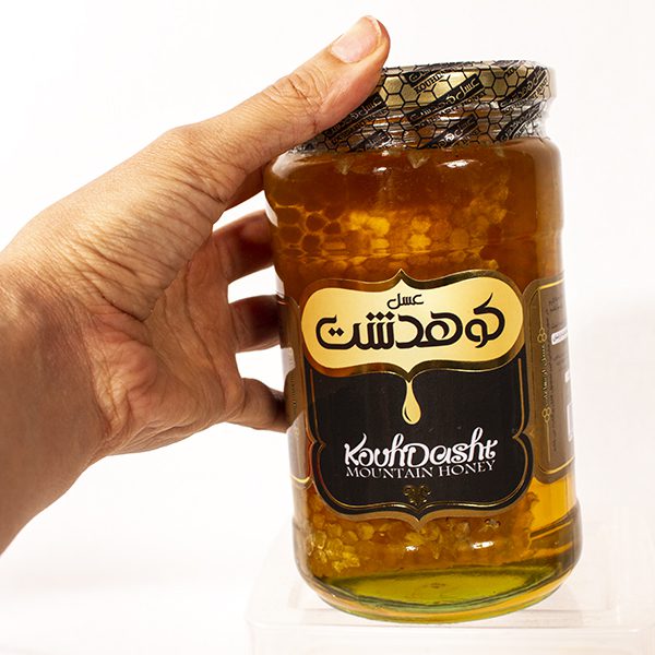 Price and Buy Iranian Honey with Honeycomb – From the Kuhdasht Mountains (850g) - Image 5