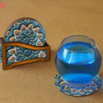 Price and Buy Iranian-Inspired Wooden Coasters Ancient Craft & Modern Style (Set of 6) - Image 5