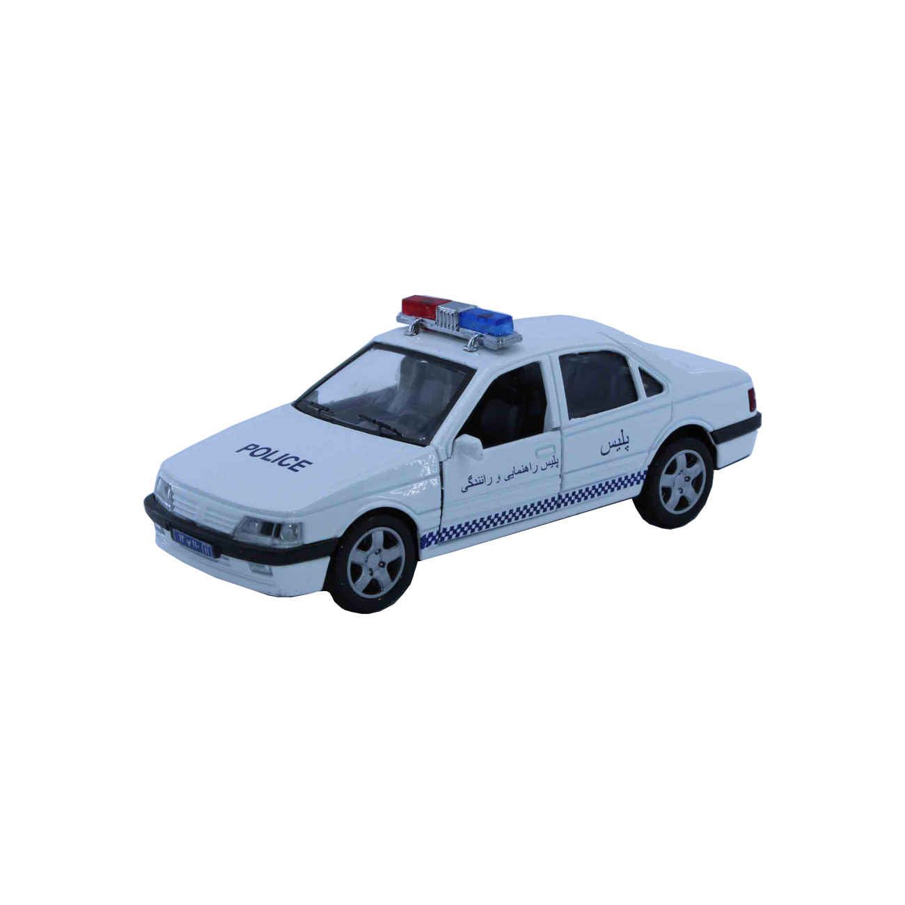 Price and Buy Iranian Peugeot 405 Toy Car – Traffic Police Model for Collectors with Realistic Detail