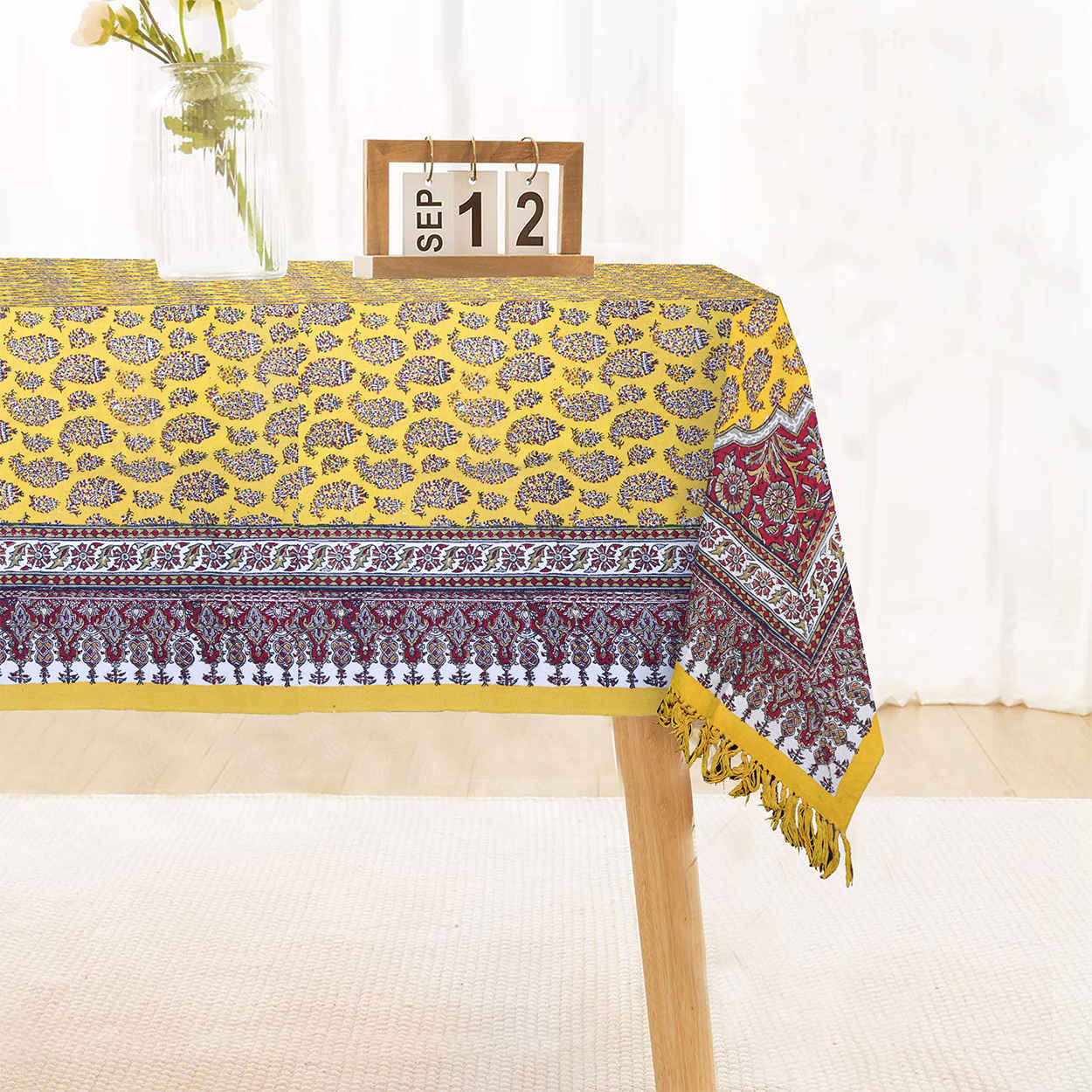 Price and Buy Iranian Tablecloth: Isfahan’s Traditional Kalamkari Block Print Artemis I - Image 3