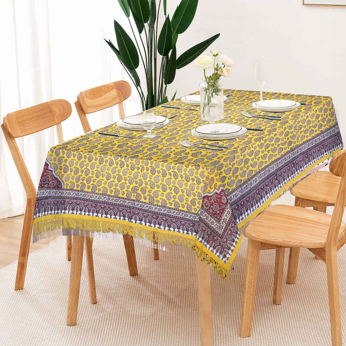 Price and Buy Iranian Tablecloth: Isfahan’s Traditional Kalamkari Block Print Artemis I - Image 5