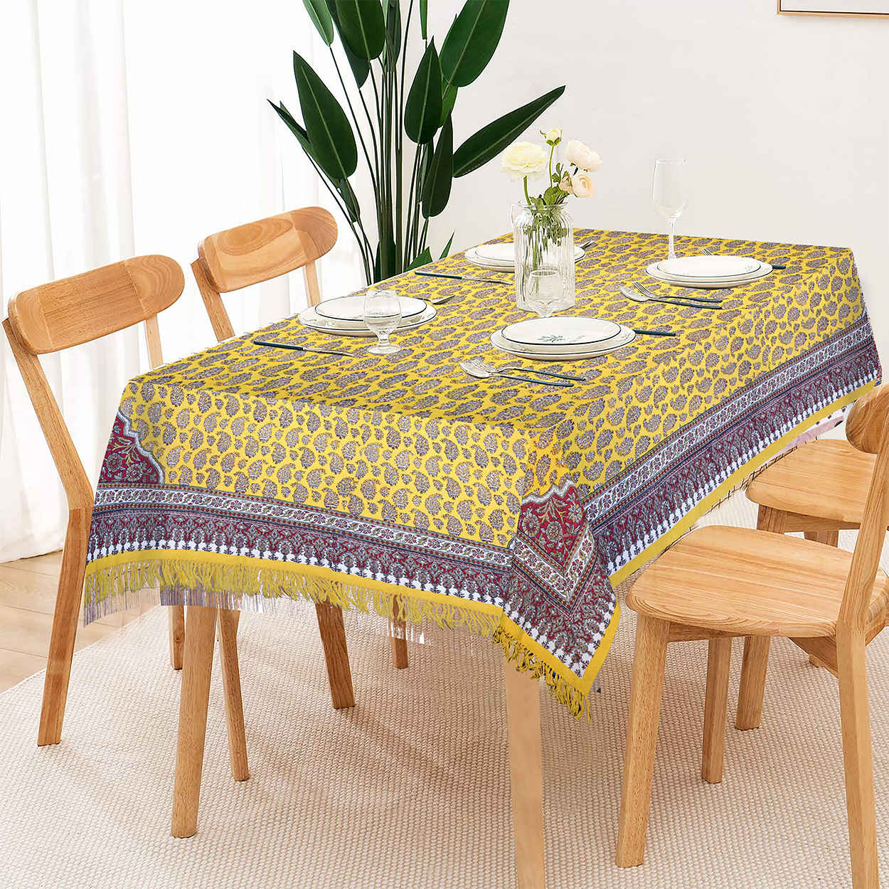 Price and Buy Iranian Tablecloth: Isfahan’s Traditional Kalamkari Block Print Artemis I - Image 5