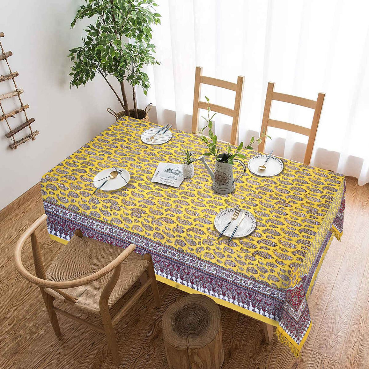 Price and Buy Iranian Tablecloth: Isfahan’s Traditional Kalamkari Block Print Artemis I - Image 6