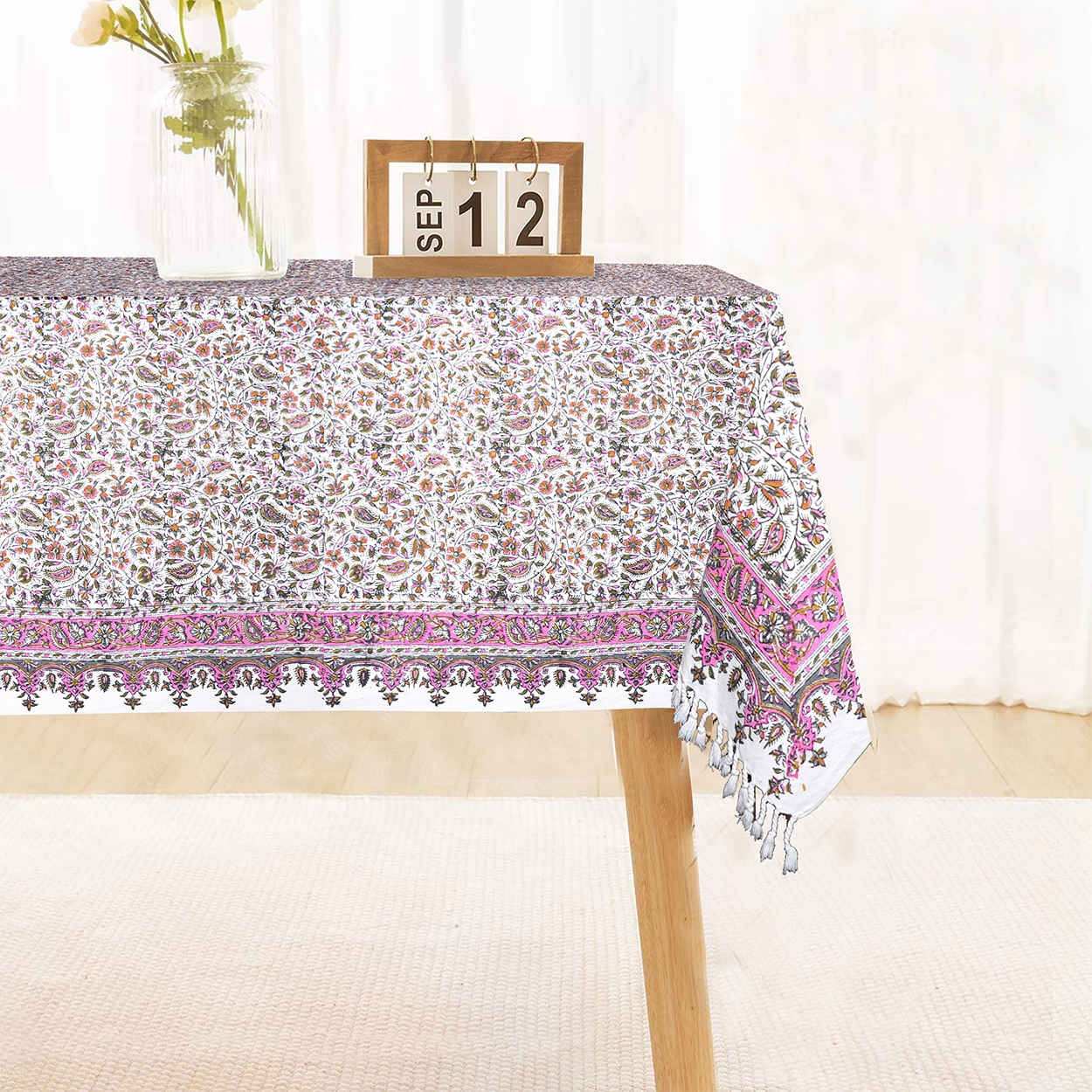 Price and Buy Iranian Tablecloth: Isfahan’s Traditional Kalamkari Block Print Artemis II - Image 3