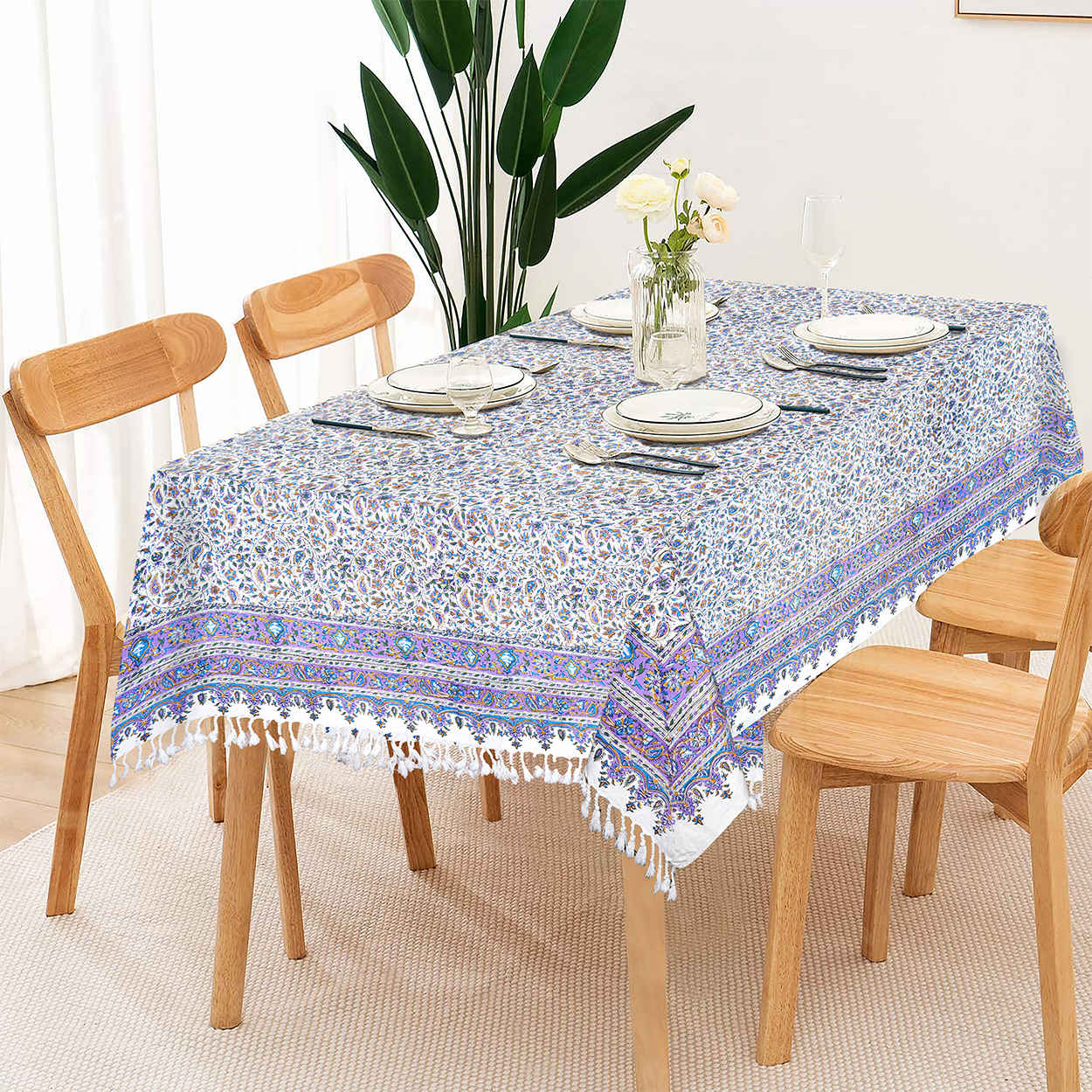 Price and Buy Iranian Tablecloth: Isfahan’s Traditional Kalamkari Block Print Artemis - Image 5