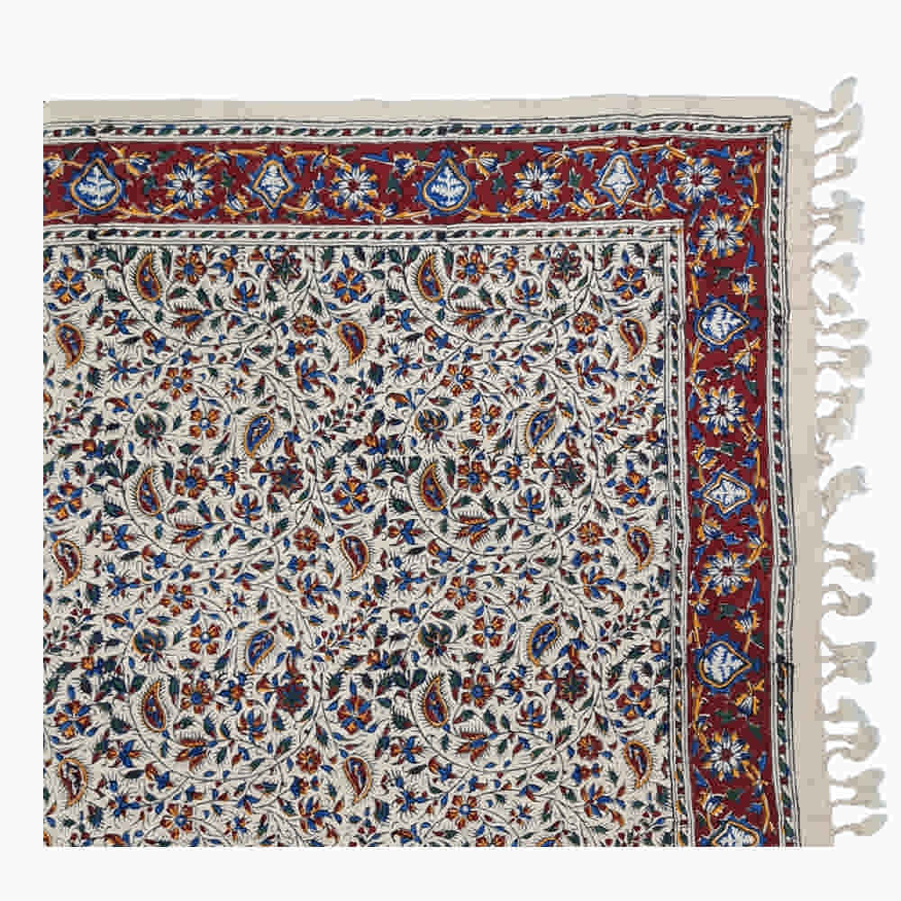Price and Buy Iranian Tablecloth: Isfahan’s Traditional Kalamkari Block Print Artemis