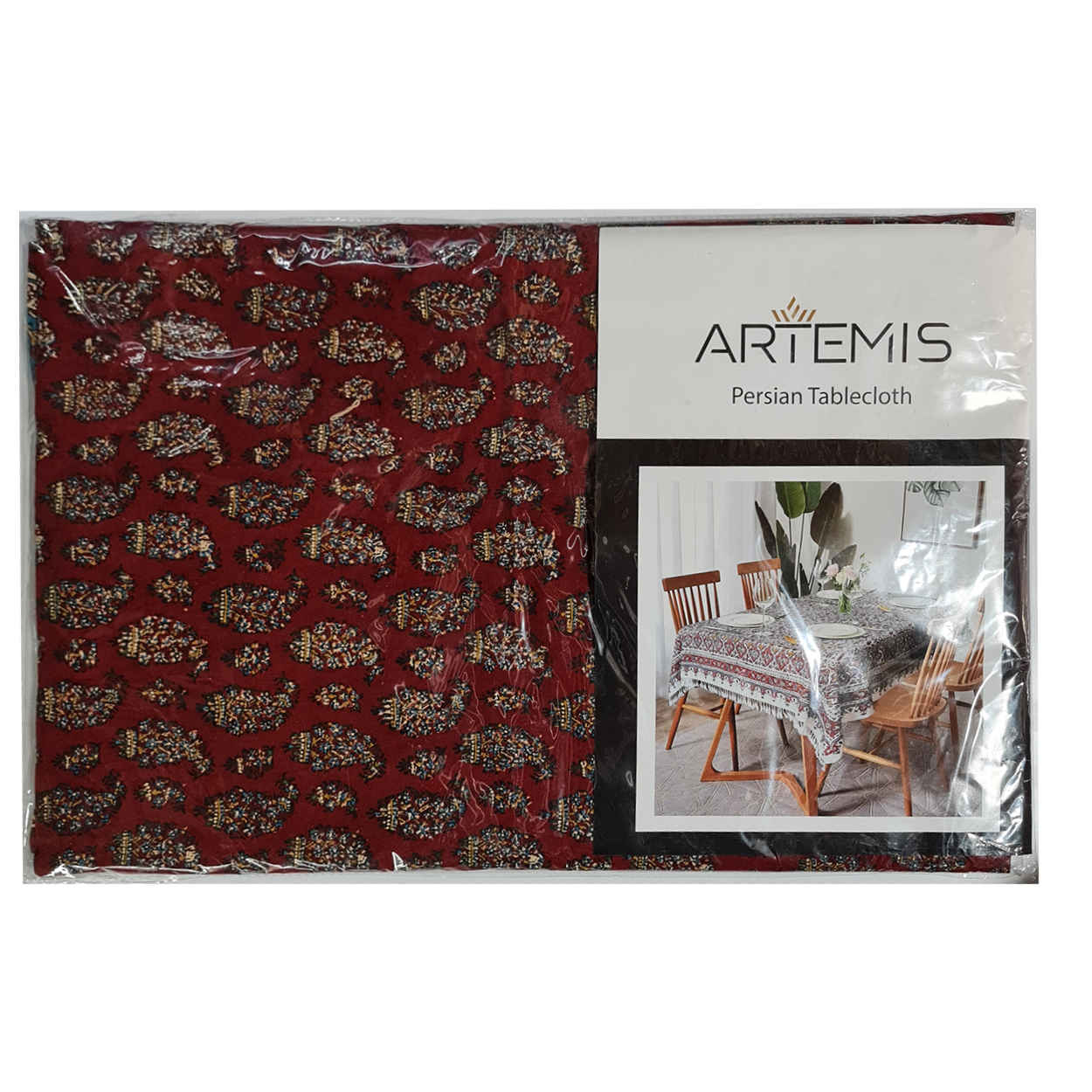 Price and Buy Iranian Tablecloth: Isfahan’s Traditional Kalamkari Block Print Artmis - Image 3