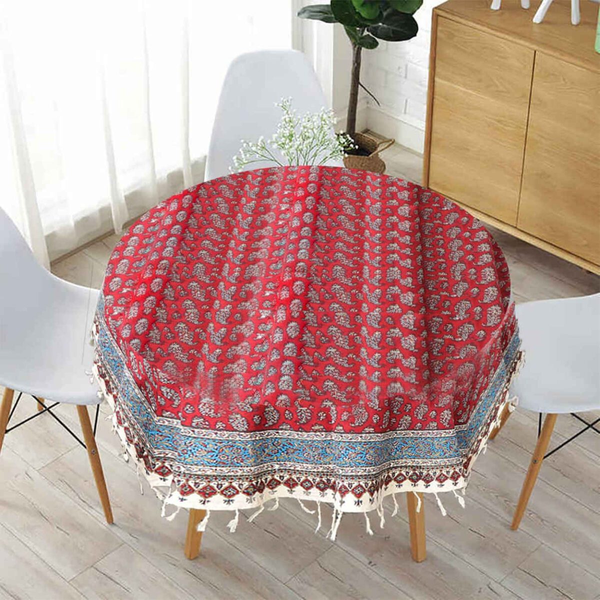 Price and Buy Iranian Tablecloth: Isfahan’s Traditional Kalamkari Block Print Artmis - Image 4