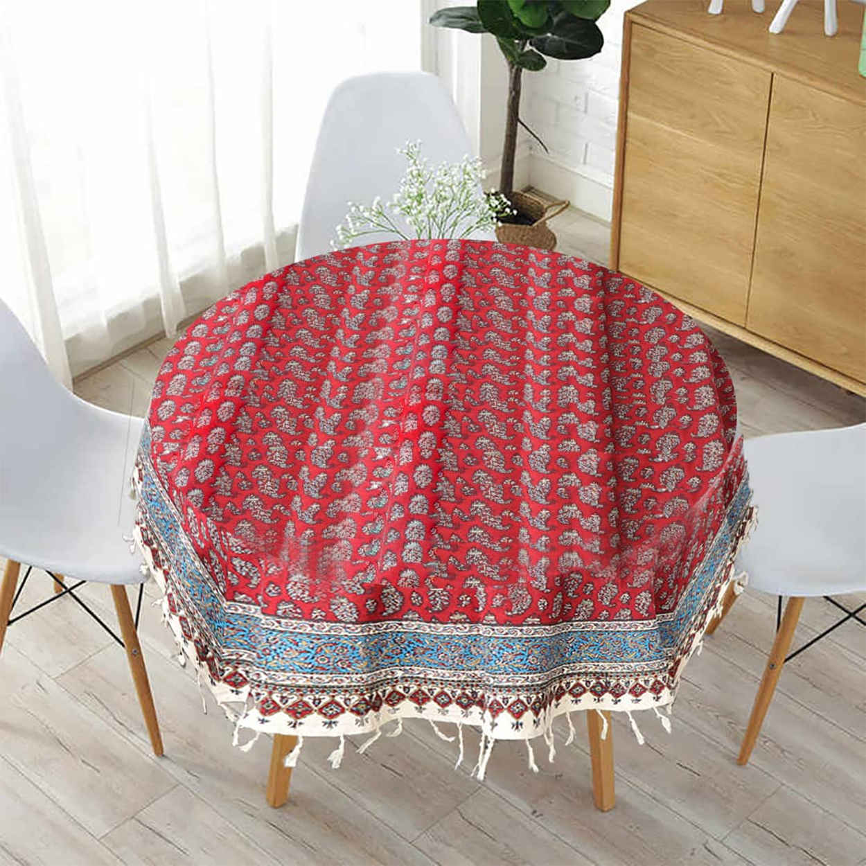Price and Buy Iranian Tablecloth: Isfahan’s Traditional Kalamkari Block Print Artmis - Image 4