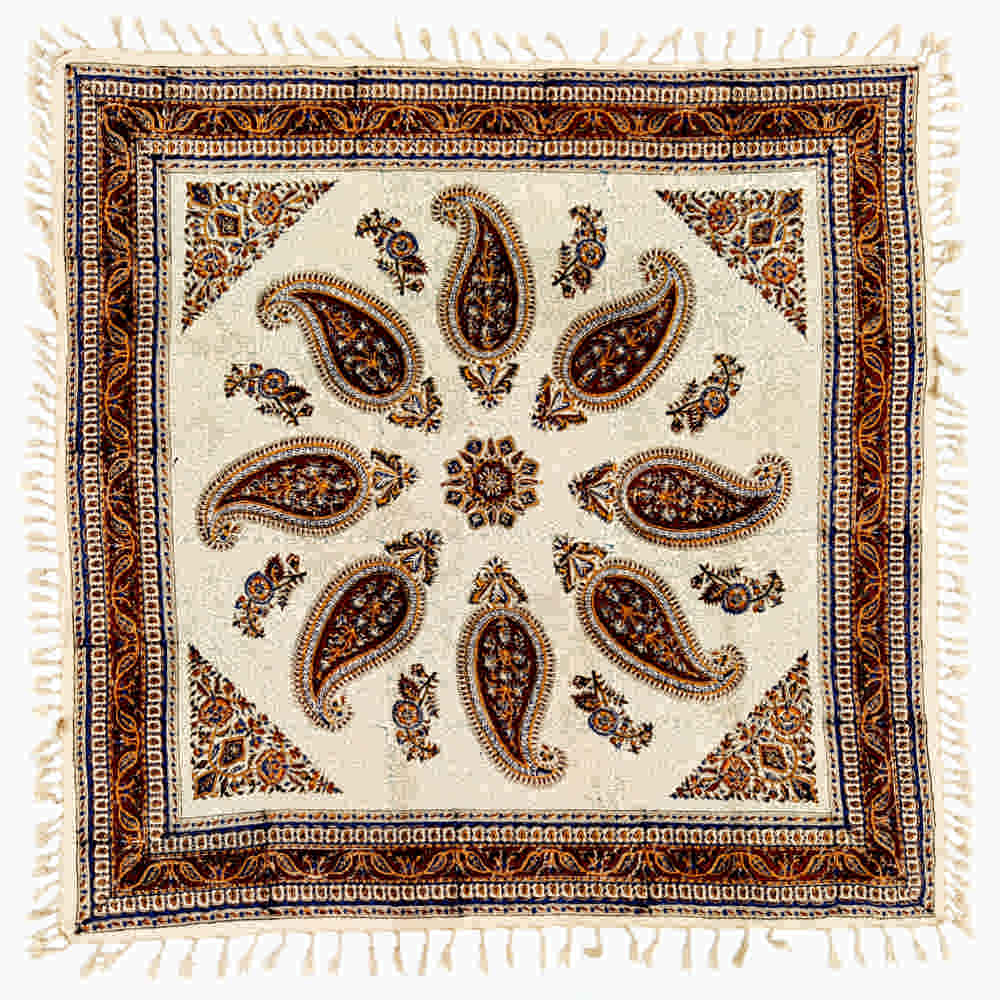 Price and Buy Iranian Tablecloth: Isfahan’s Traditional Kalamkari Block Print Bina
