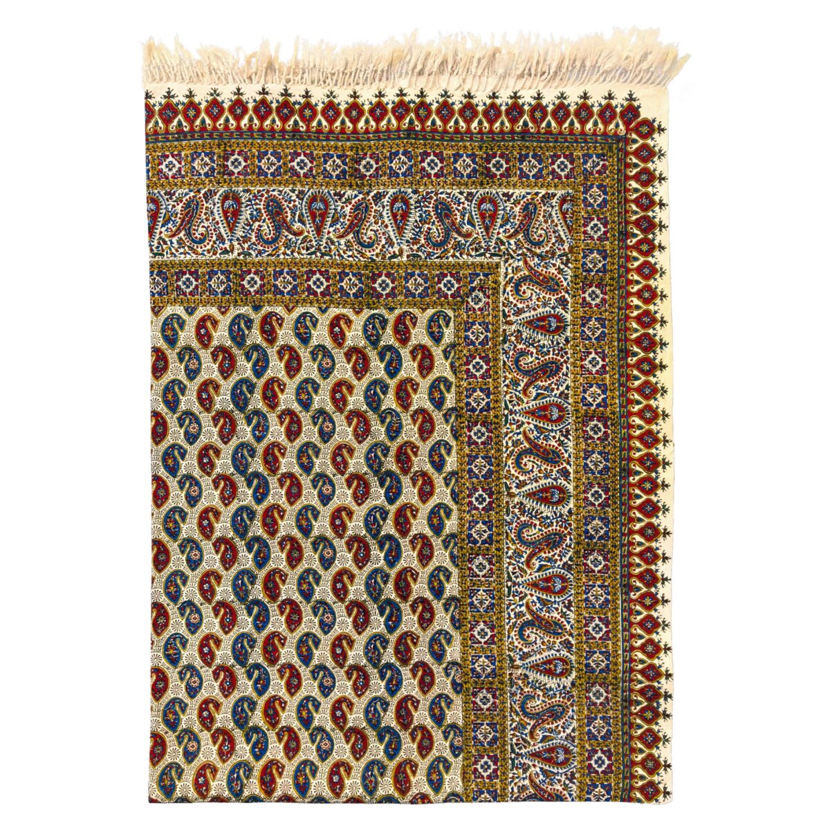 Price and Buy Iranian Tablecloth: Isfahan’s Traditional Kalamkari Block Print Brown