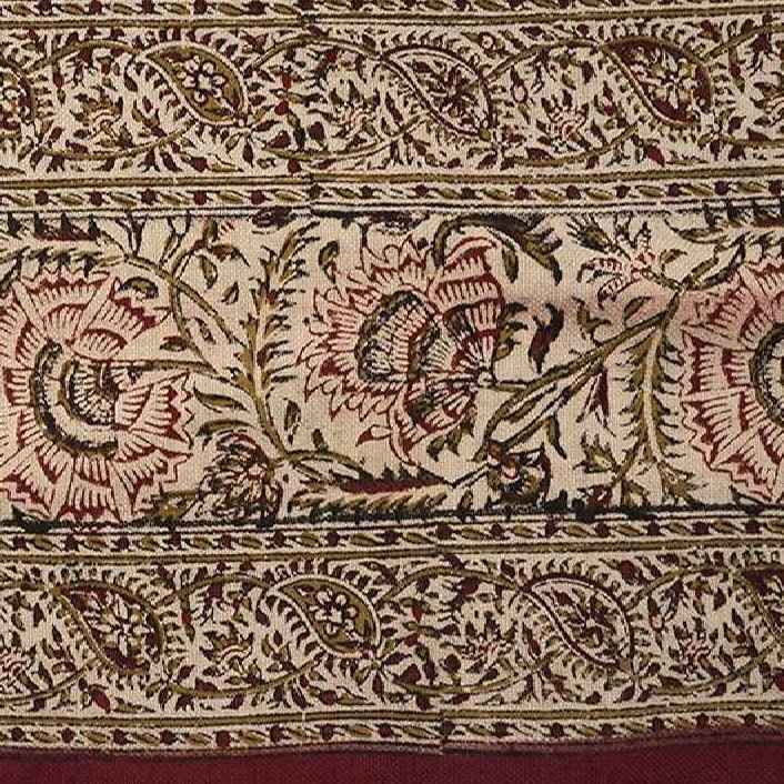 Price and Buy Iranian Tablecloth: Isfahan’s Traditional Kalamkari Block Print Ctara - Image 3