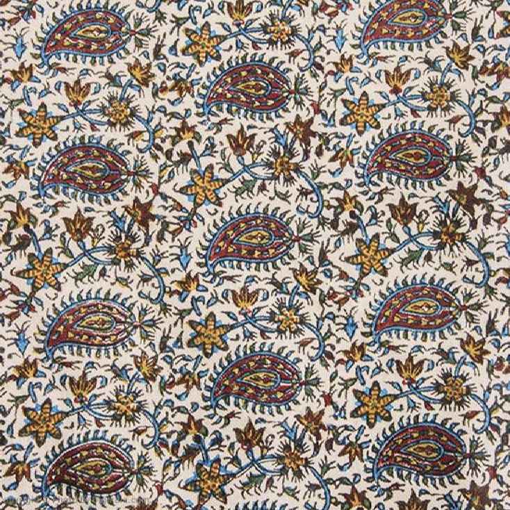 Price and Buy Iranian Tablecloth: Isfahan’s Traditional Kalamkari Block Print Iblue - Image 6