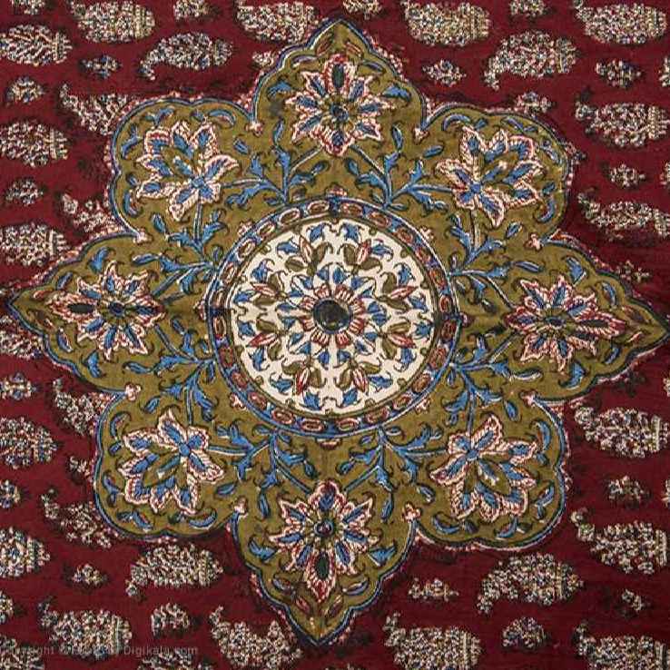 Price and Buy Iranian Tablecloth: Isfahan’s Traditional Kalamkari Block Print Karane - Image 5