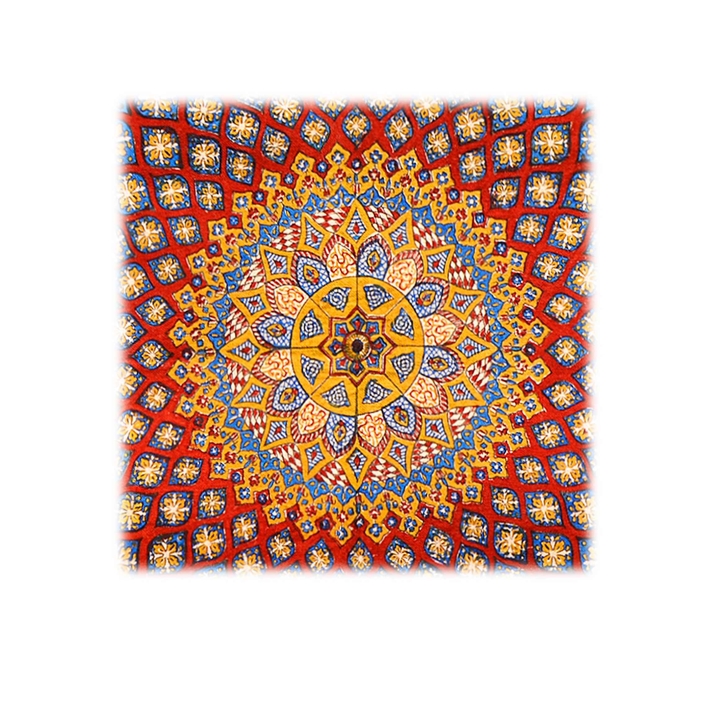 Price and Buy Iranian Tablecloth: Isfahan’s Traditional Kalamkari Block Print Khorshid III - Image 5
