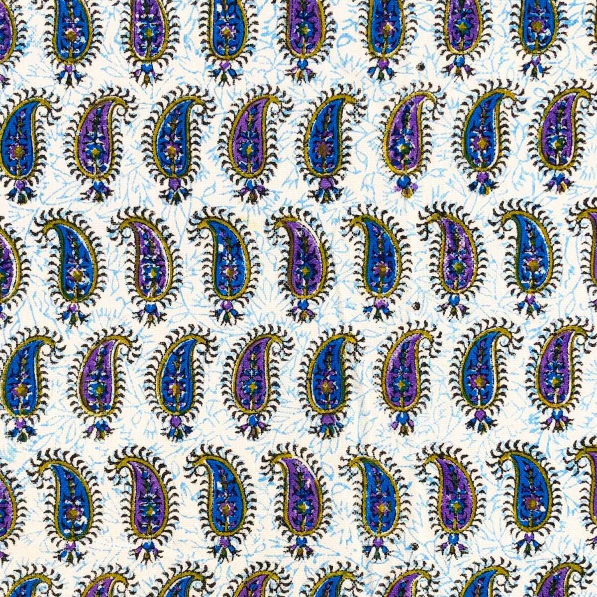Price and Buy Iranian Tablecloth: Isfahan’s Traditional Kalamkari Block Print Purple - Image 4