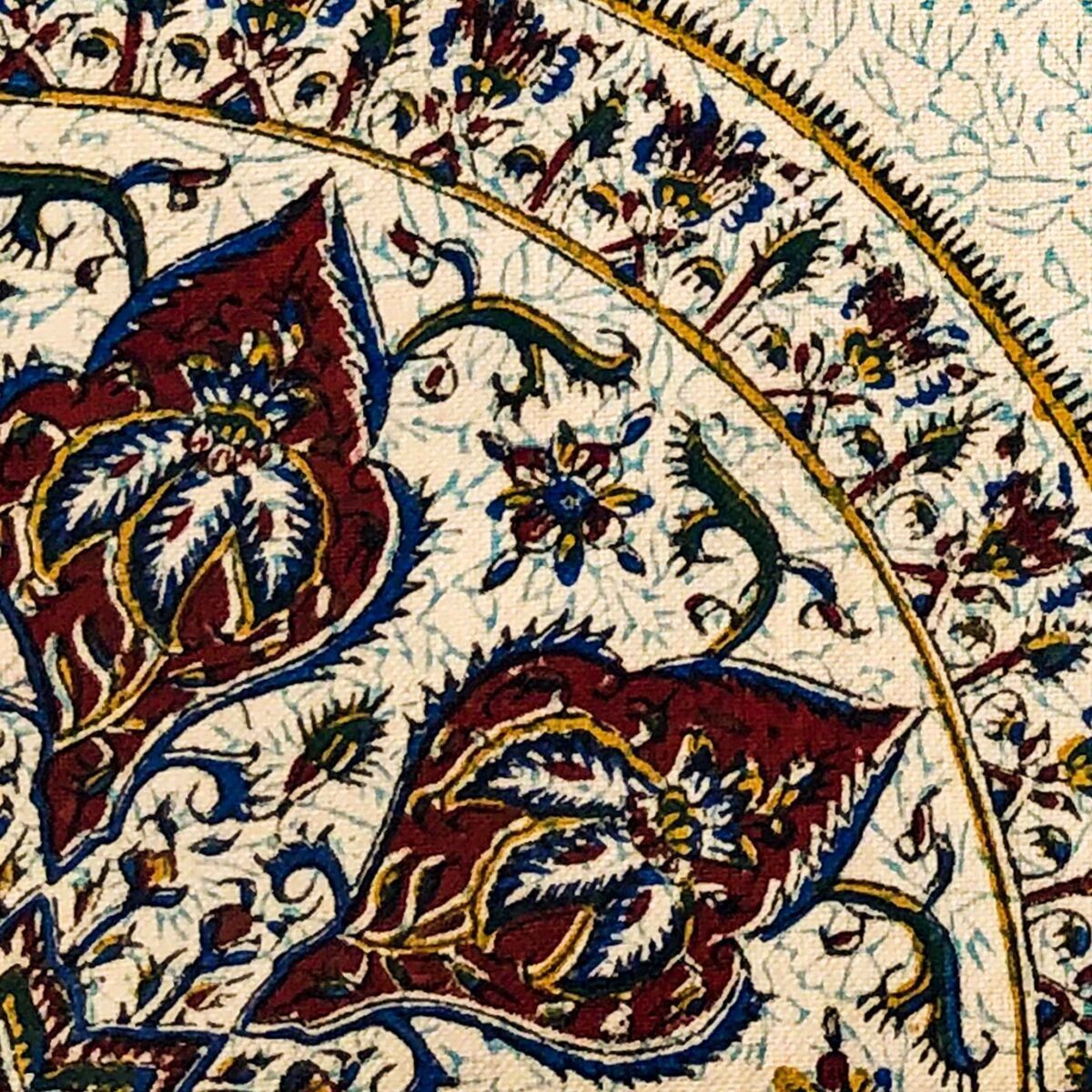 Price and Buy Iranian Tablecloth: Isfahan’s Traditional Kalamkari Block Print Qasedak II - Image 4