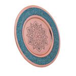 Price and Buy Iranian Turquoise Inlay Copper Wall Plate Model Sahel - Image 3