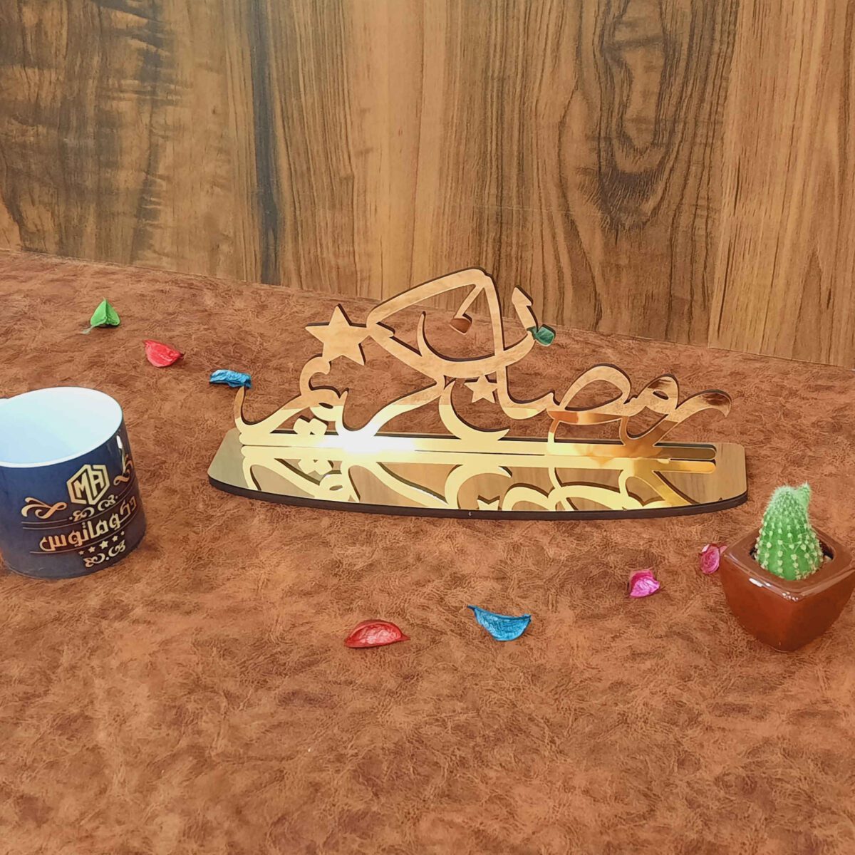 Price and Buy Islamic Acrylic Table Top Candle Holder with Ramadan Kareem Design - Image 3