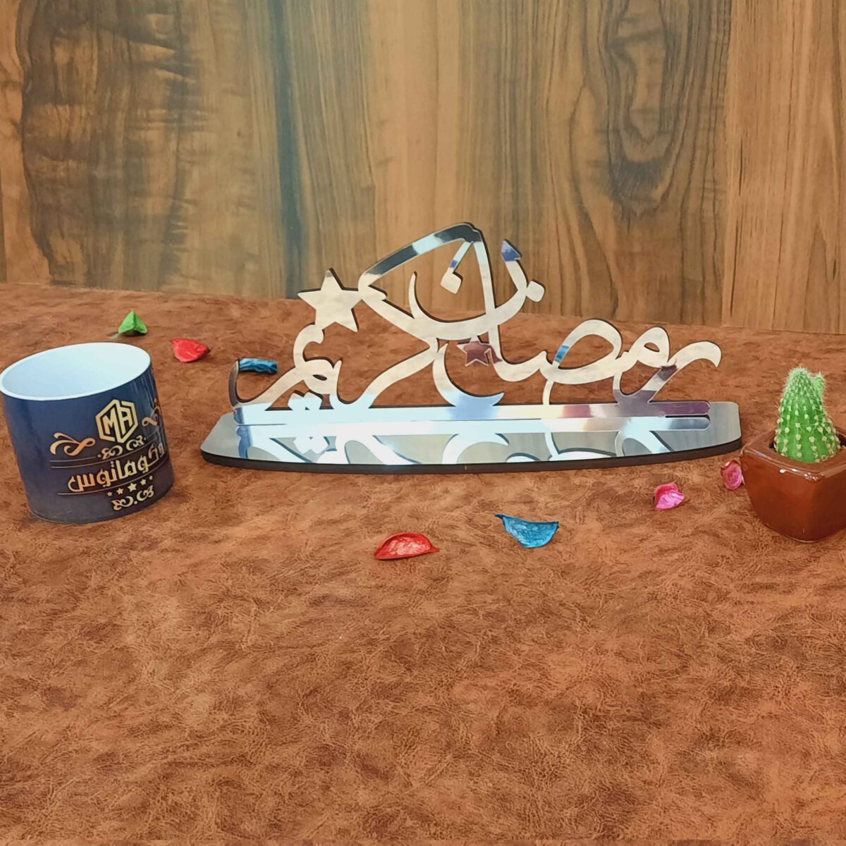 Price and Buy Islamic Acrylic Table Top Candle Holder with Ramadan Kareem Design - Image 4