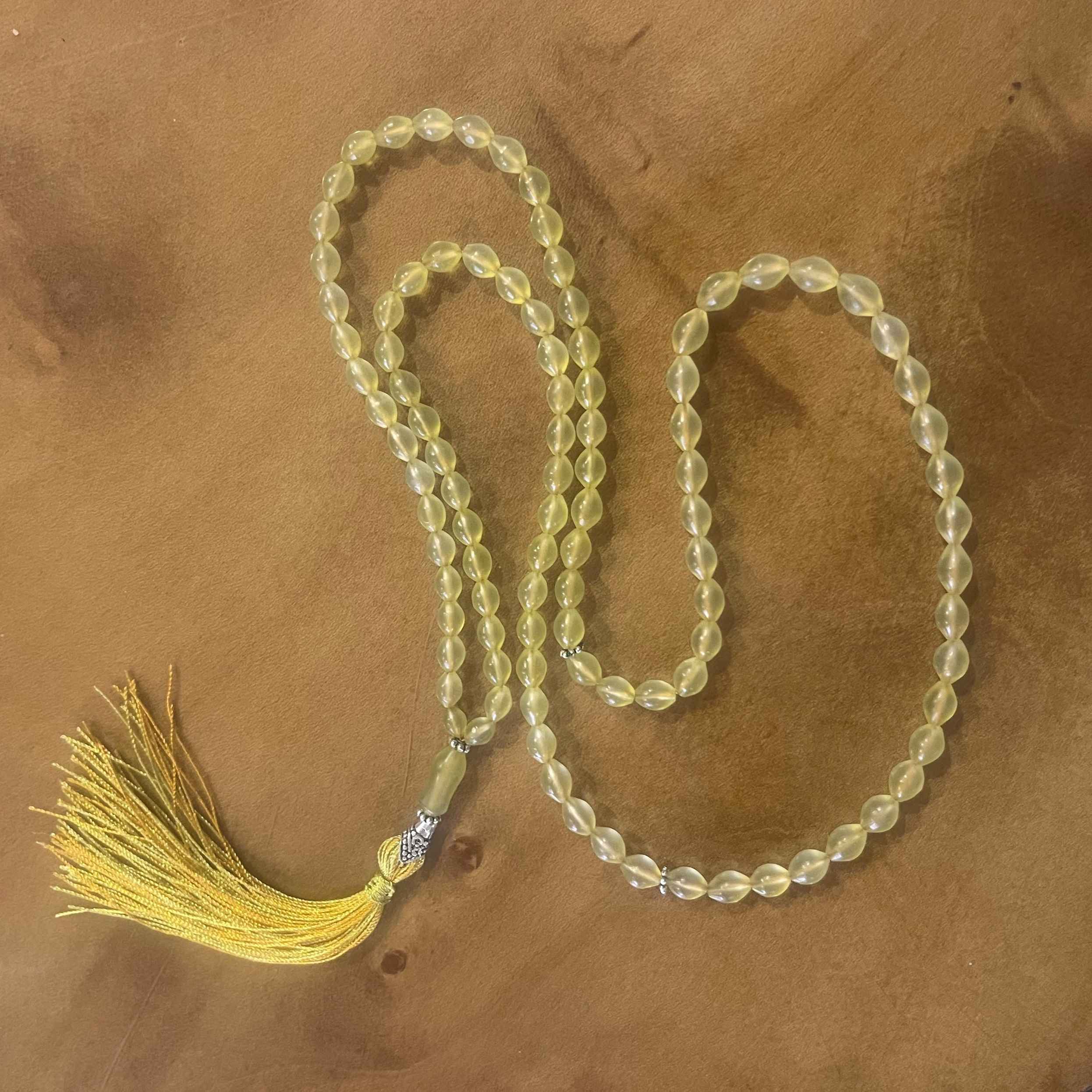 Price and Buy Islamic Afghan Shah Maghsoud Rosary Crafted with 101 Prayer Beads Tasbih Yellow - Image 3