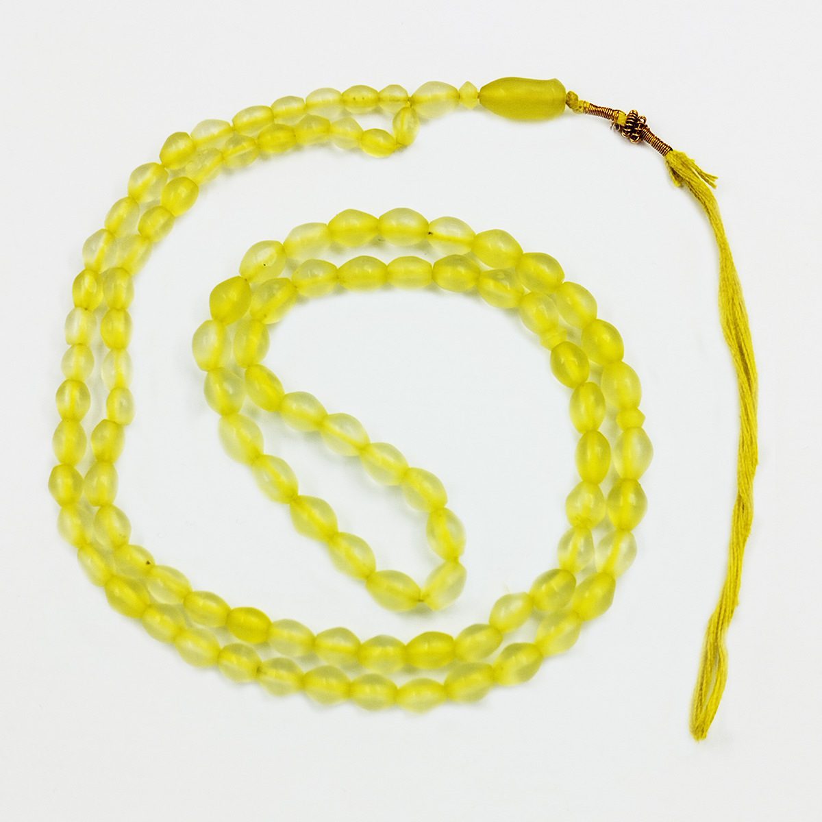 Price and Buy Islamic Afghan Shah Maghsoud Rosary Crafted with 101 Prayer Beads Tasbih Yellow