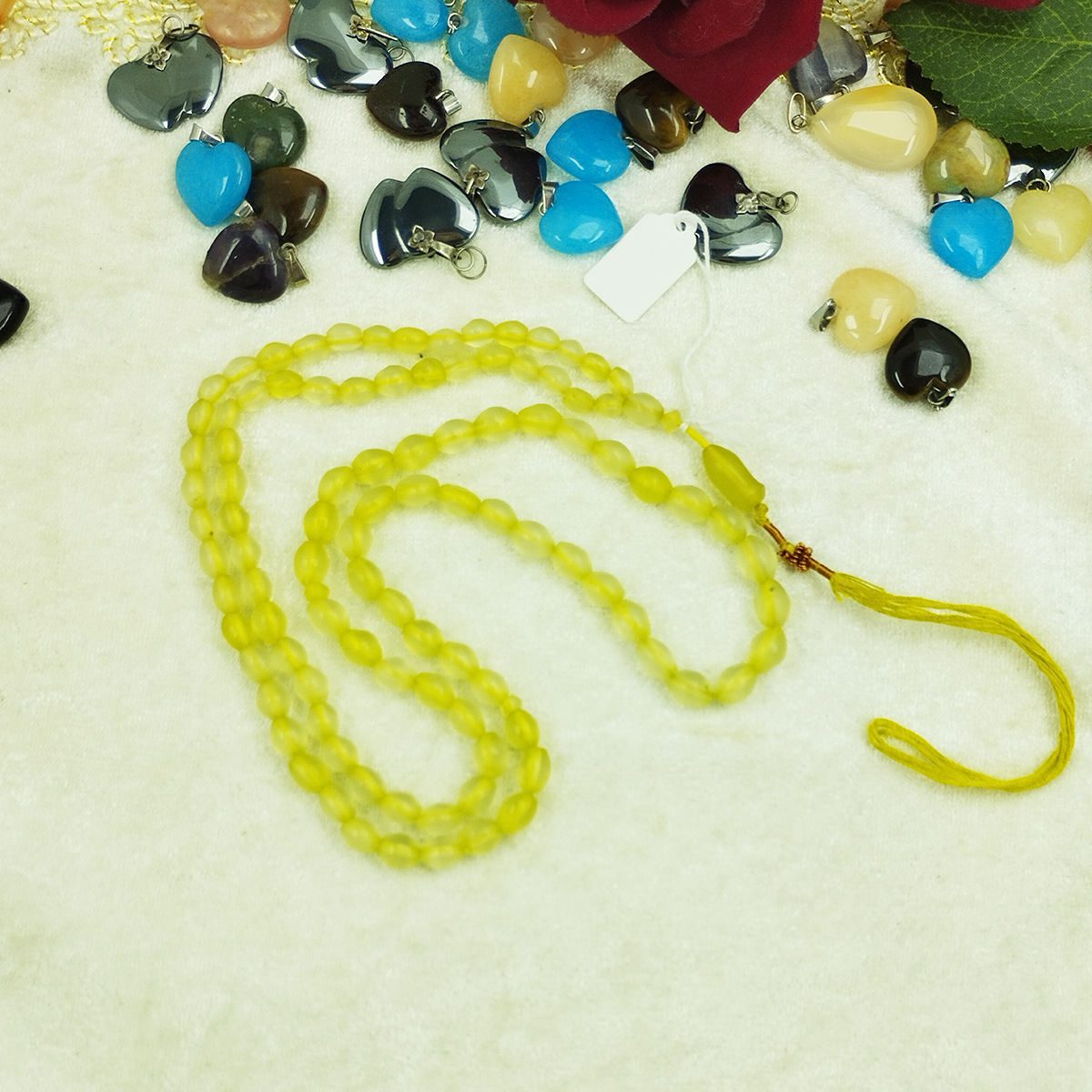Price and Buy Islamic Afghan Shah Maghsoud Rosary Crafted with 101 Prayer Beads Tasbih Yellow - Image 3
