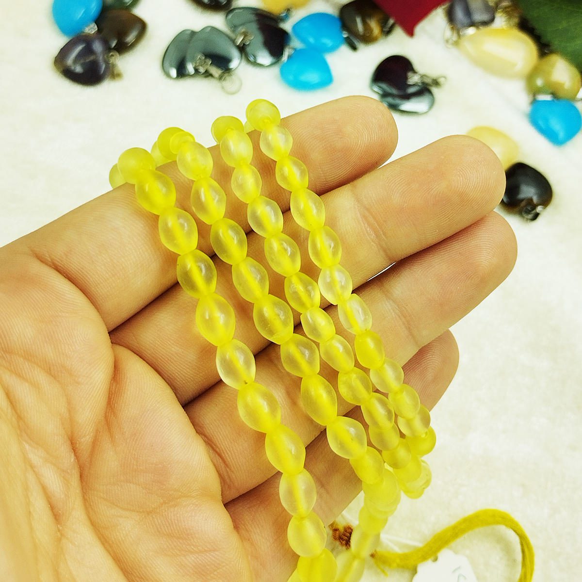 Price and Buy Islamic Afghan Shah Maghsoud Rosary Crafted with 101 Prayer Beads Tasbih Yellow - Image 5