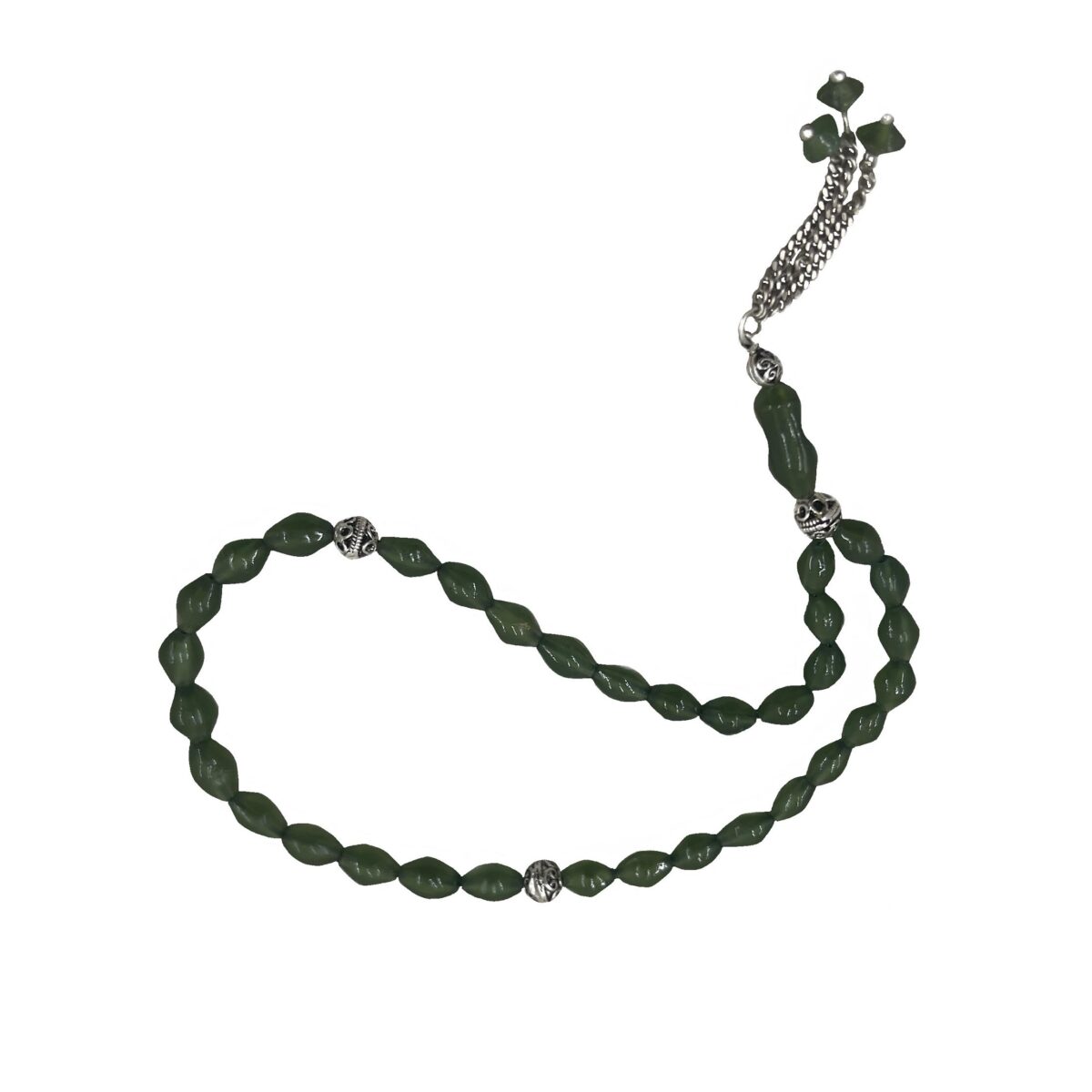Price and Buy Islamic Afghan Shah Maghsoud Rosary Crafted with 33 Prayer Beads with Silver Cord