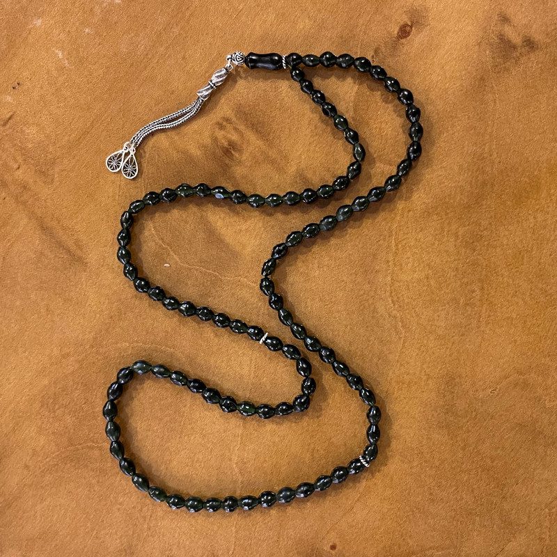 Price and Buy Islamic Afghan Shah Maghsoud Rosary Crafted with 33 Prayer Beads with Silver Cord - Image 3