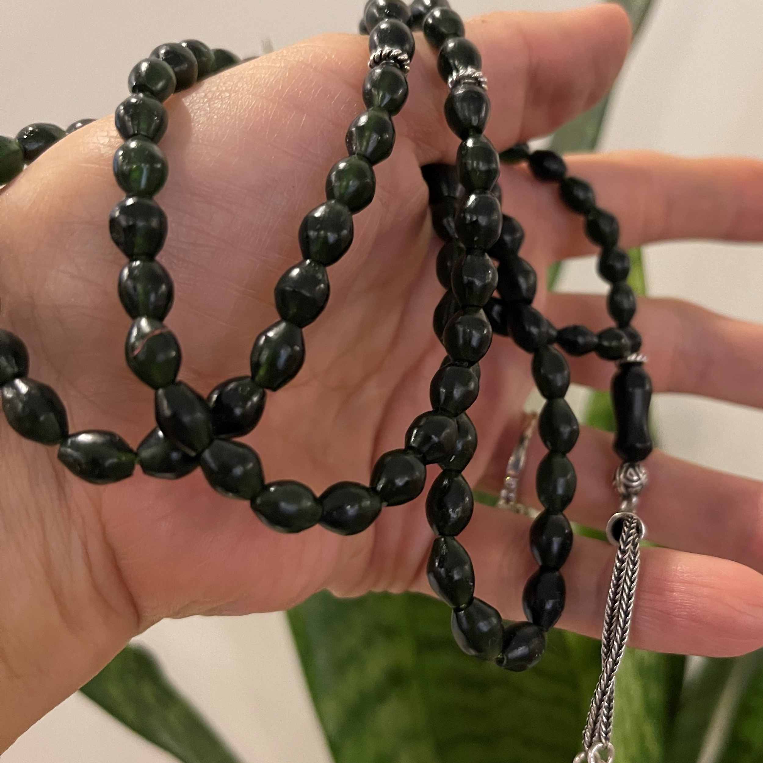 Price and Buy Islamic Afghan Shah Maghsoud Rosary Crafted with 33 Prayer Beads with Silver Cord - Image 4