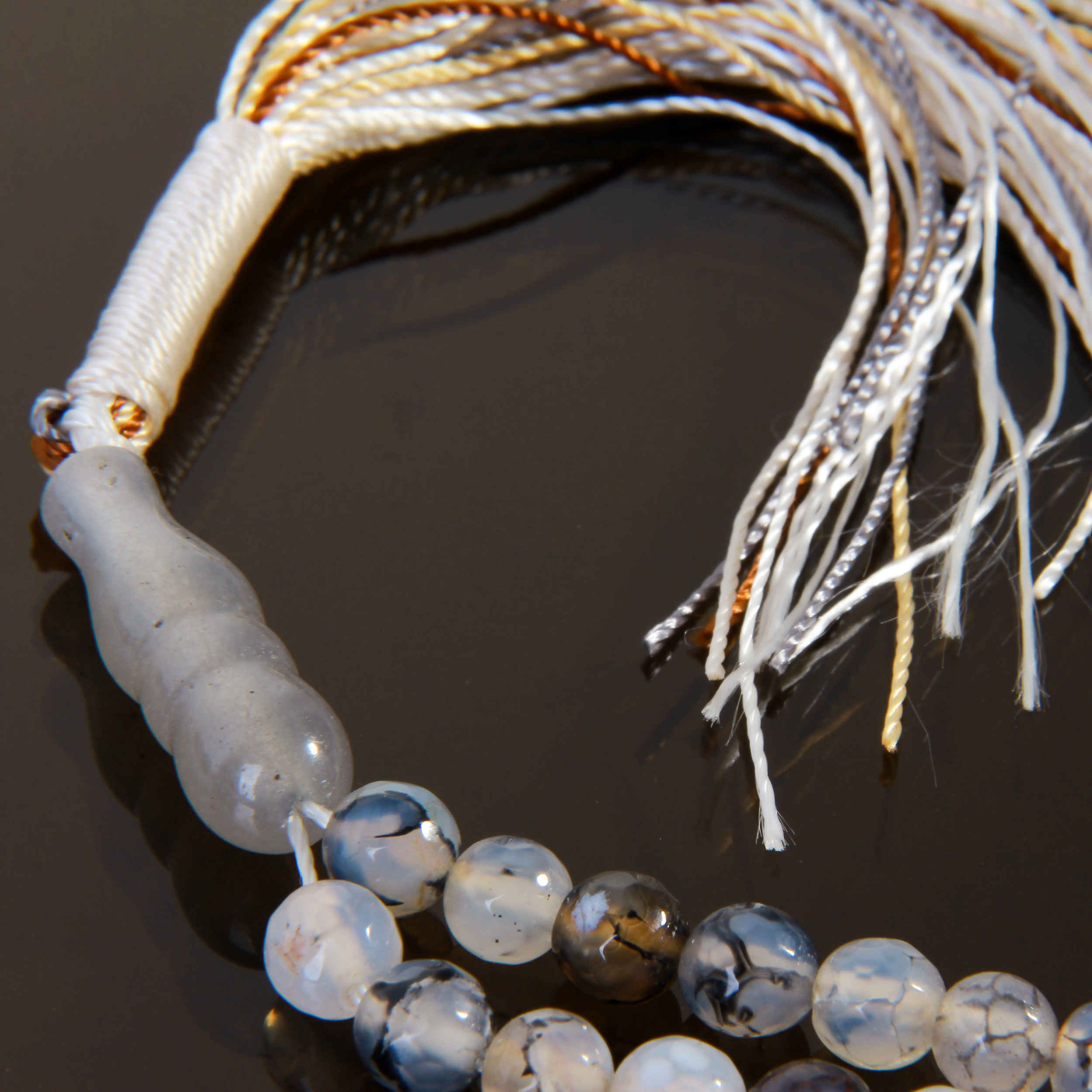 Price and Buy Islamic Agate Rosary Crafted with 101 Prayer Beads Tasbih Gray - Image 4