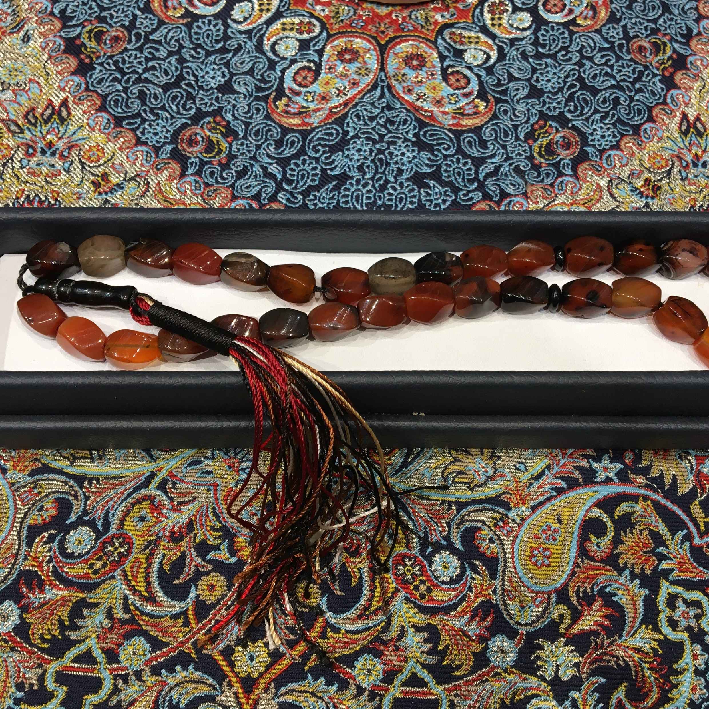 Price and Buy Islamic Agate Rosary Crafted with 33 Prayer Beads Tasbih - Image 5