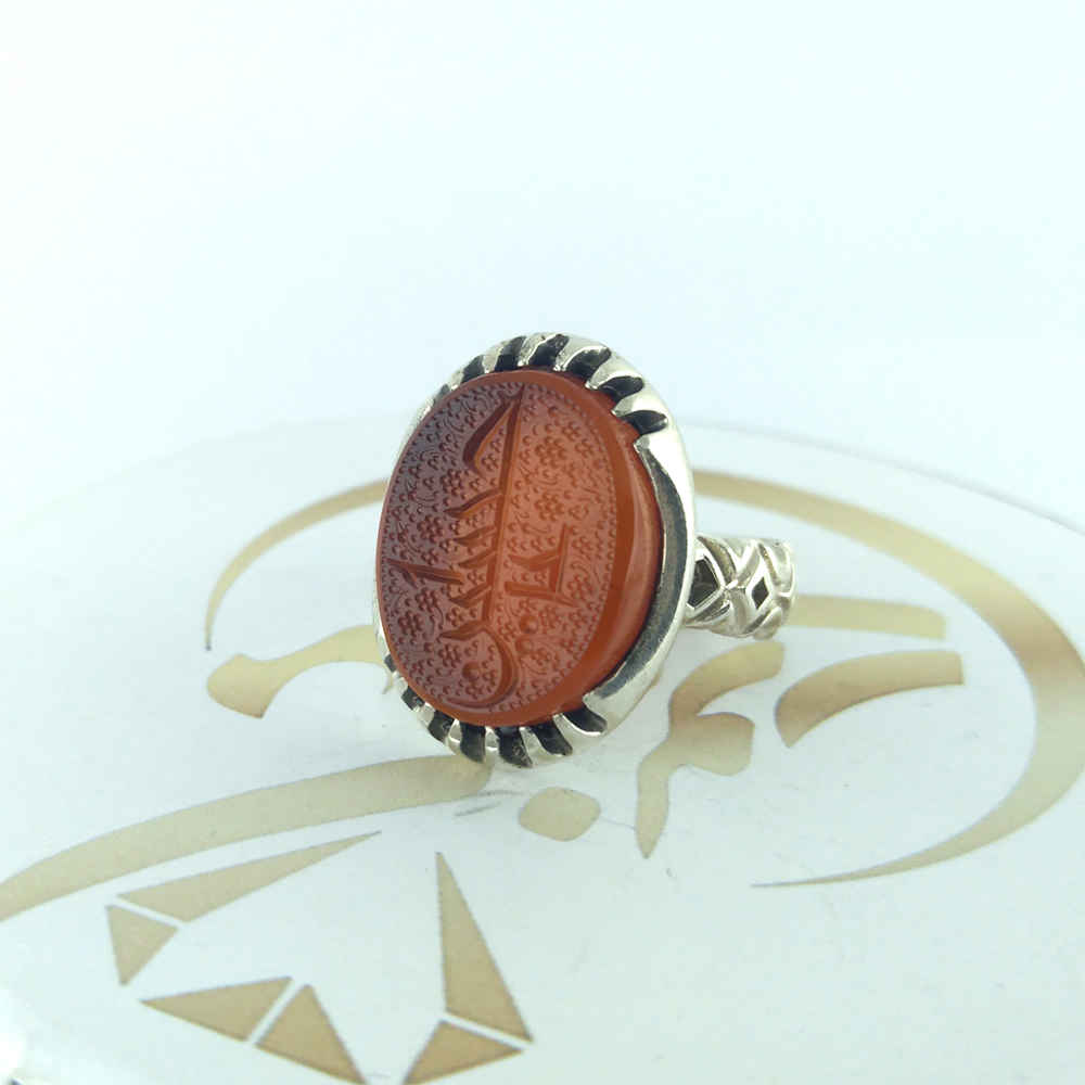 Price and Buy Islamic Agate Silver Ring for Men Elegance Ya Hussain - Image 3