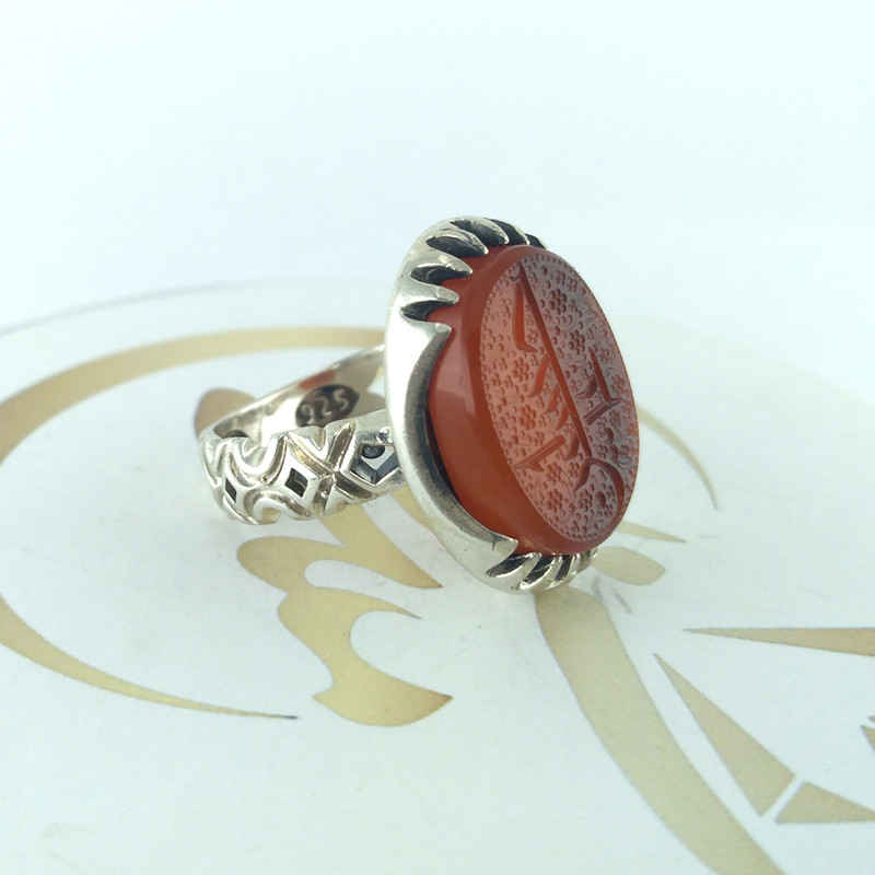 Price and Buy Islamic Agate Silver Ring for Men Elegance Ya Hussain - Image 4