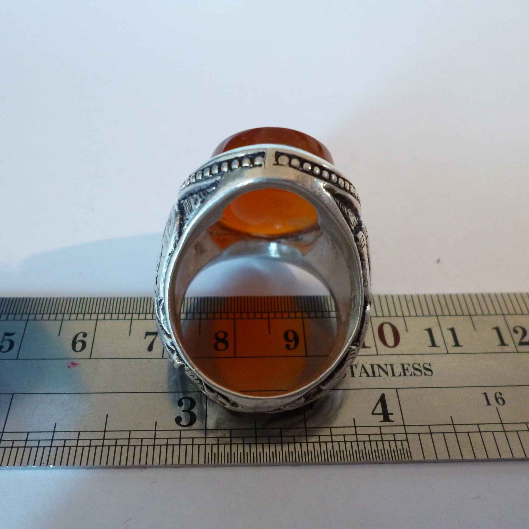 Price and Buy Islamic Agate Silver Ring for Men Elegance - Image 6